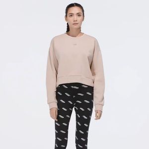 ADIDAS Cropped Crewneck Beige/Tan